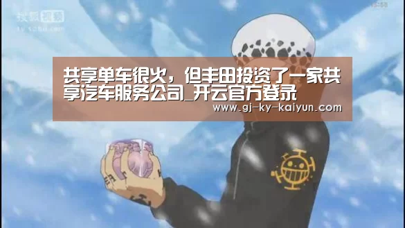 共享单车很火,但丰田投资了一家共享汽车服务公司_开云官方登录(图2) 开云官方入口